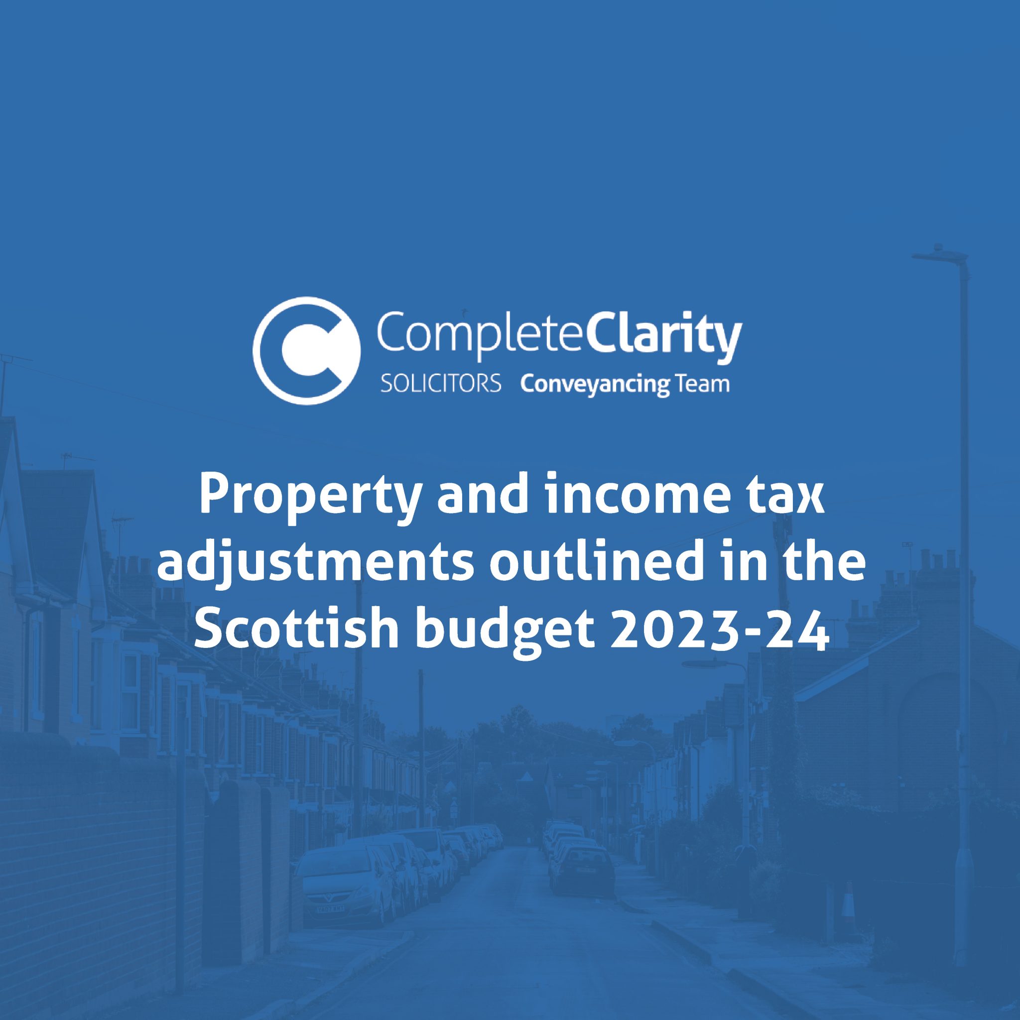 Property and tax adjustments outlined in the Scottish budget