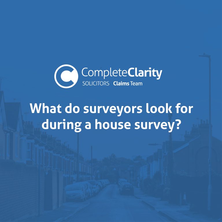 What do surveyors look for during a house survey?